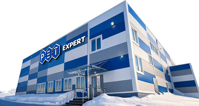 Фасад новосибирского филиала с вывеской PETexpert